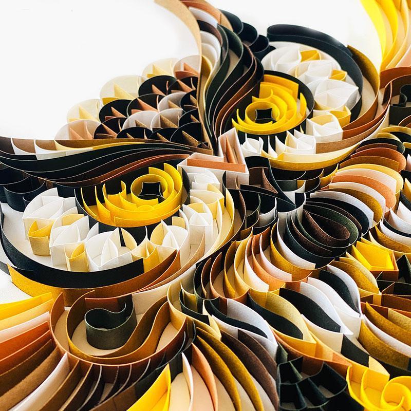 Paper Filigree painting Kit - OWL