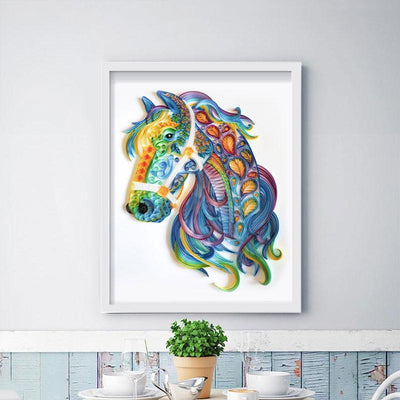 Paper Filigree painting Kit - Horse