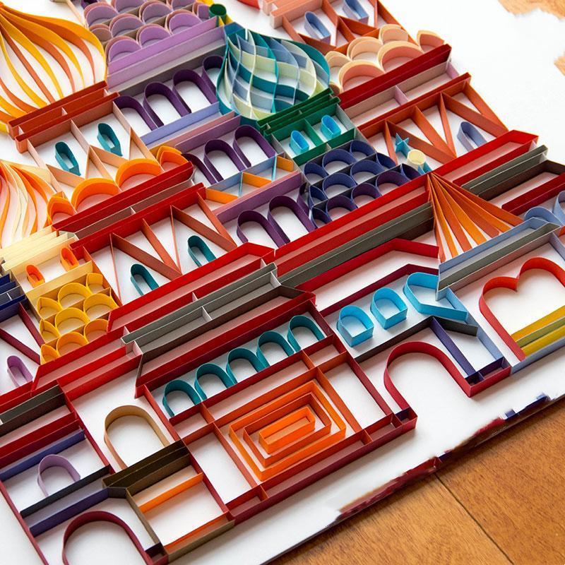 Paper Filigree painting Kit - Castle