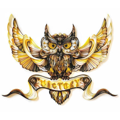 Paper Filigree painting Kit - OWL