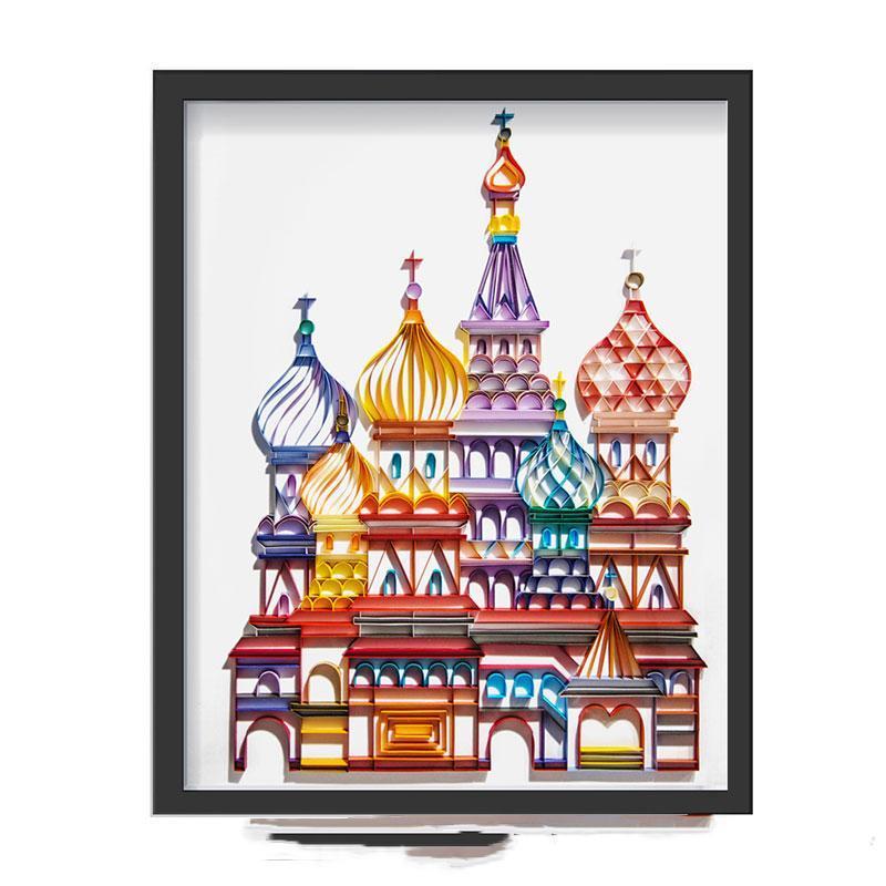Paper Filigree painting Kit - Castle
