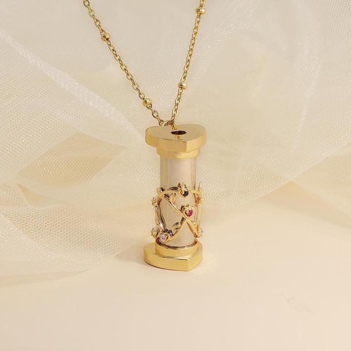 Mother's Day Gift "You Color My World" Granddaughter Kaleidoscope Necklace