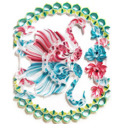 Paper Filigree painting Kit- SWAN