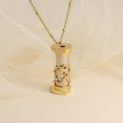 Mother's Day Gift "You Color My World" Granddaughter Kaleidoscope Necklace