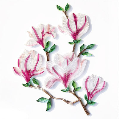Paper Filigree painting Kit - Magnolia