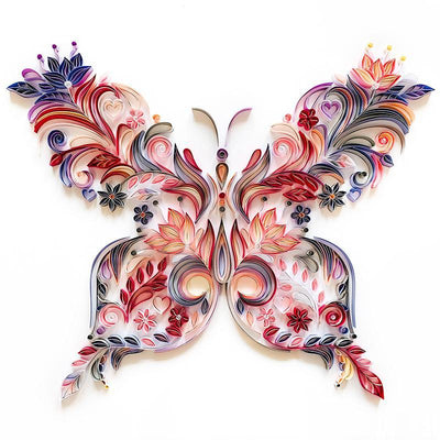 Paper Filigree painting Kit - Butterfly