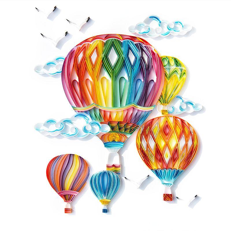 Paper Filigree painting Kit - Balloon