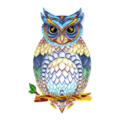 Paper Filigree painting Kit - OWL