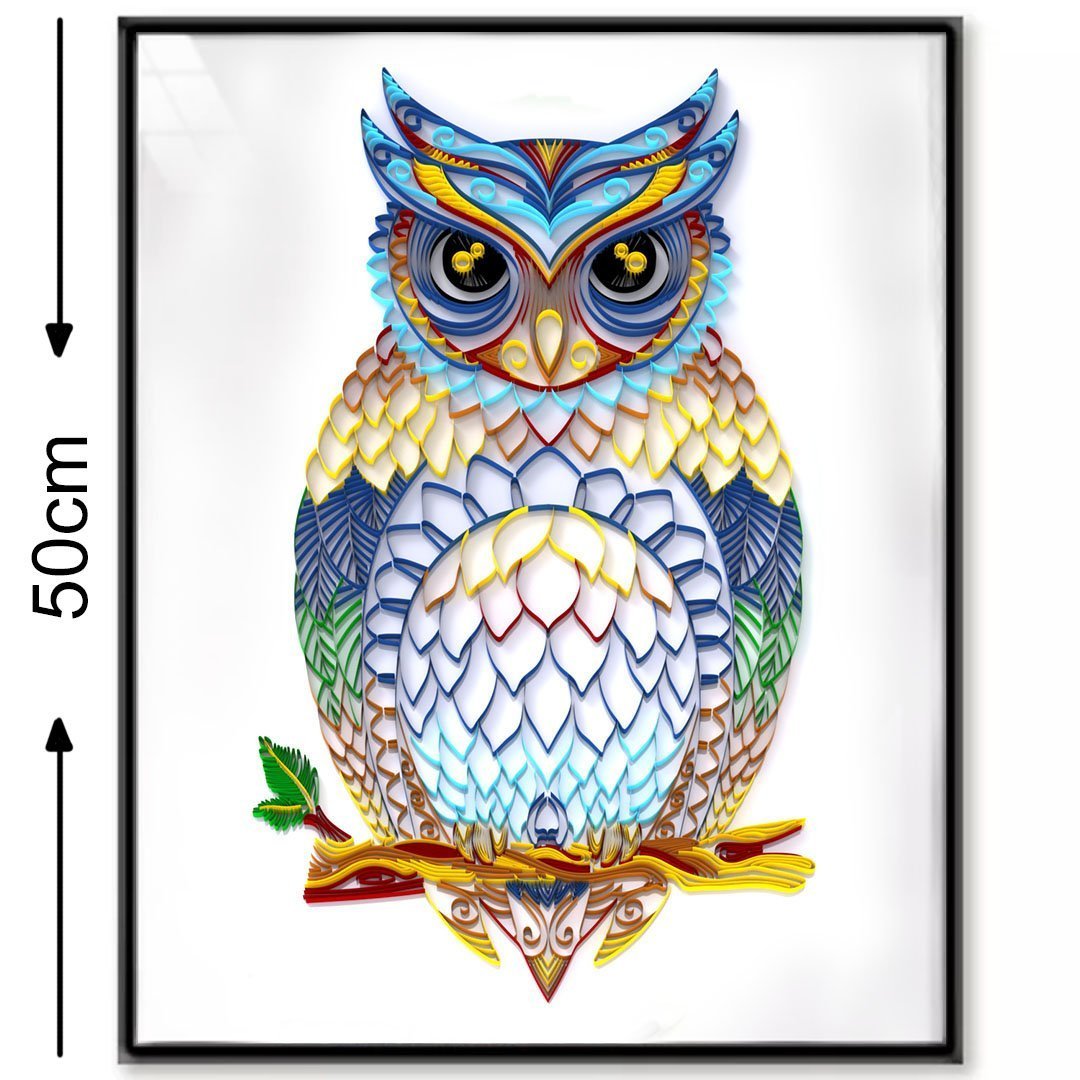 Paper Filigree painting Kit - OWL