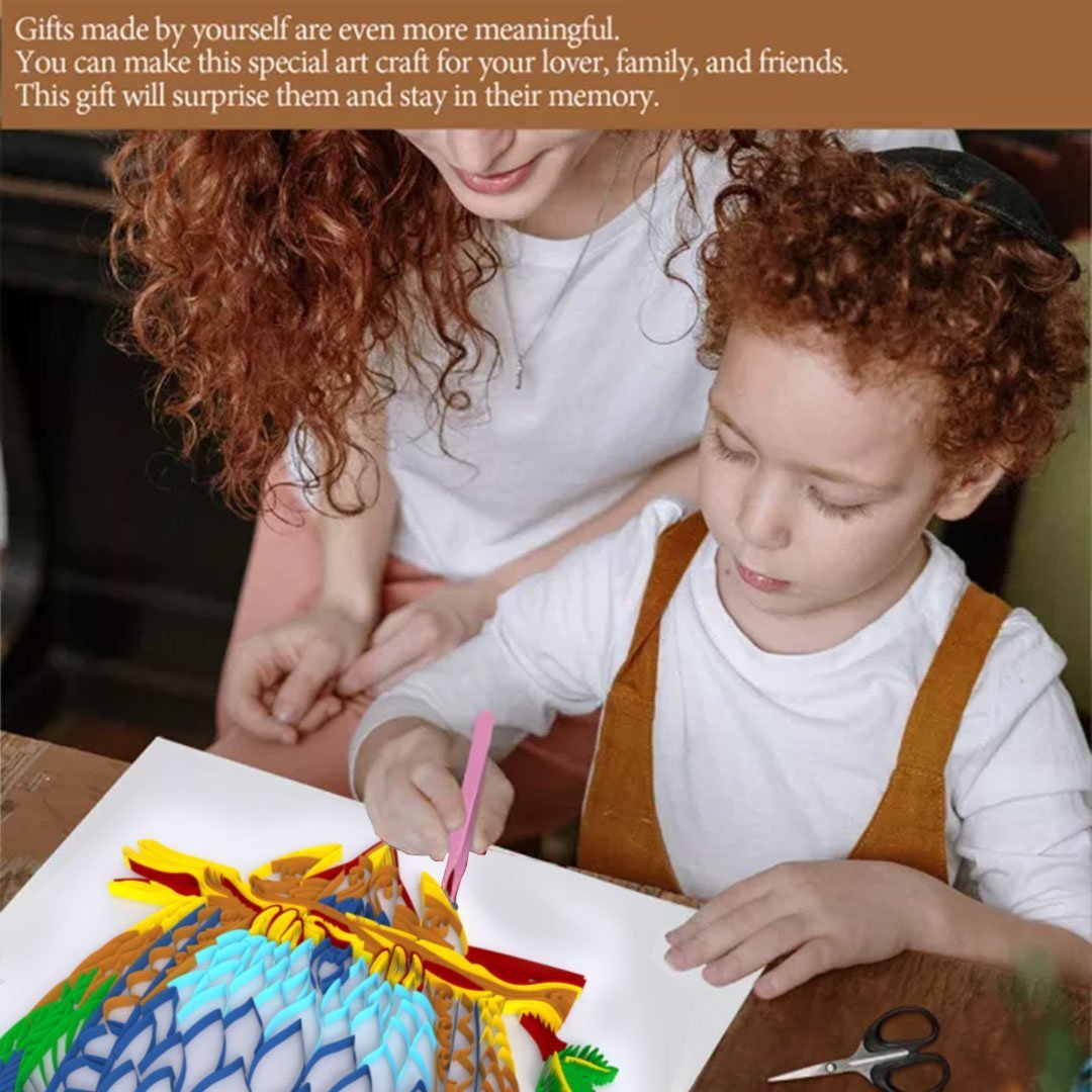 Paper Filigree painting Kit - OWL