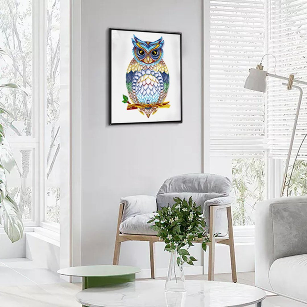 Paper Filigree painting Kit - OWL
