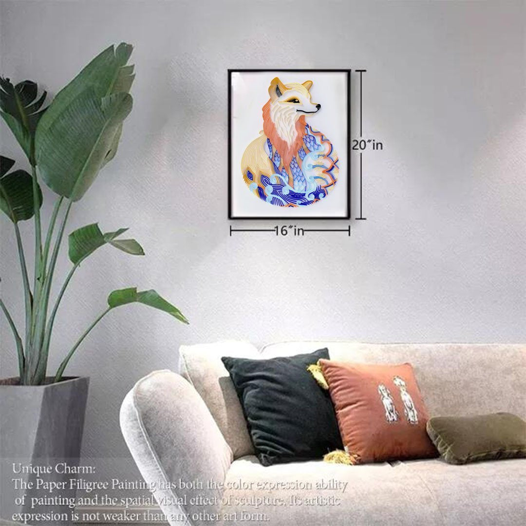 Paper Filigree painting Kit - FOX