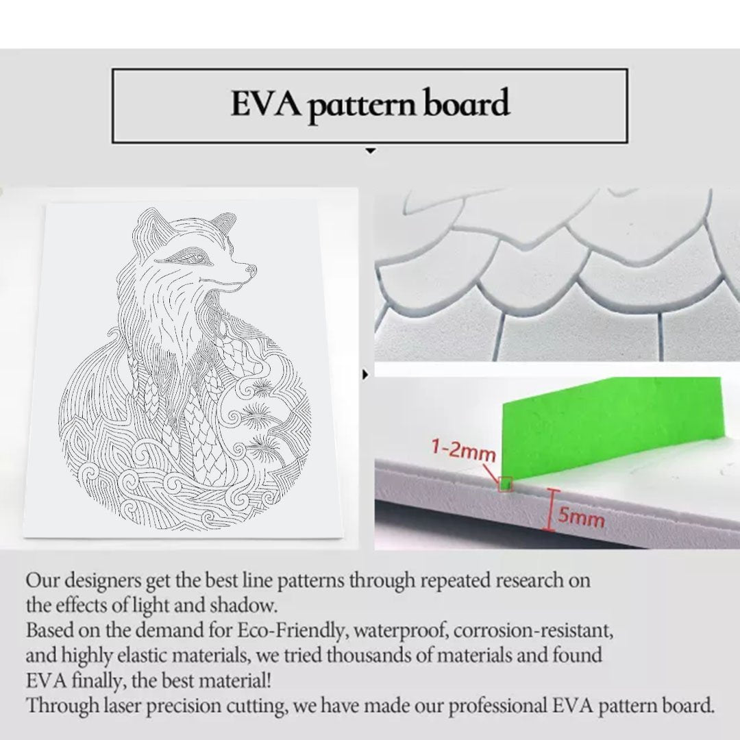 Paper Filigree painting Kit - FOX