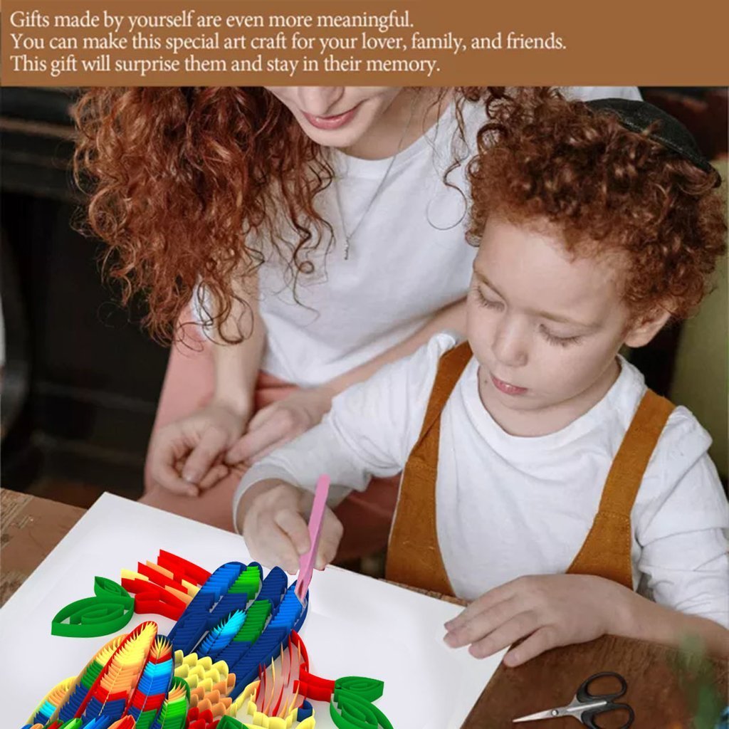 Paper Filigree Painting Kit - Parrot