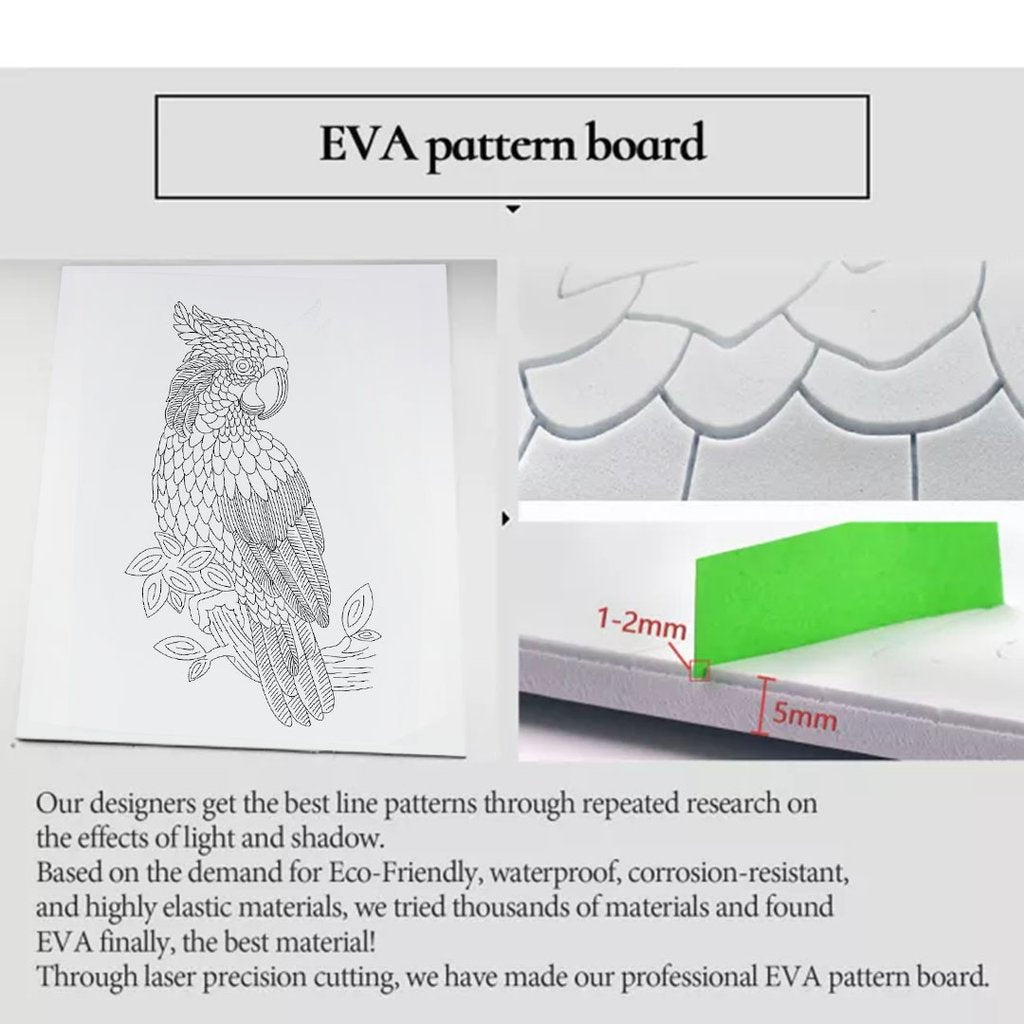 Paper Filigree Painting Kit - Parrot