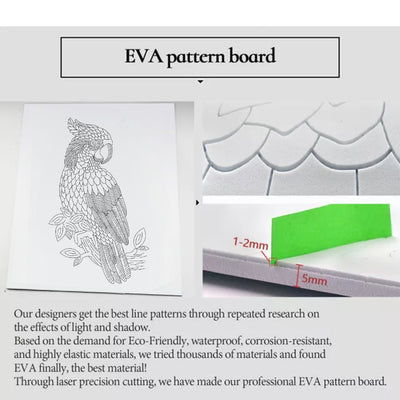 Paper Filigree Painting Kit - Parrot