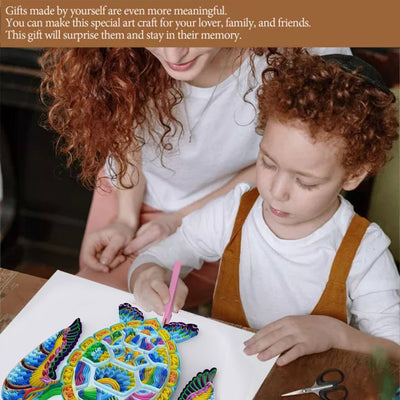 Paper Filigree painting Kit-Sea turtle