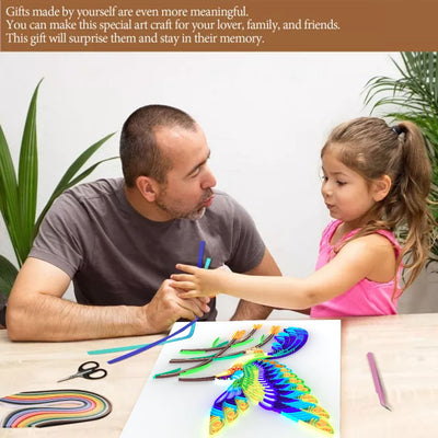 Paper Filigree painting Kit - Hummingbird