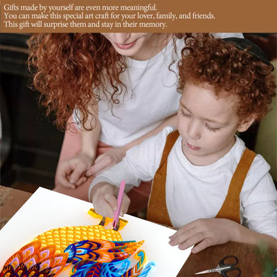 Paper Filigree painting Kit- Rooster