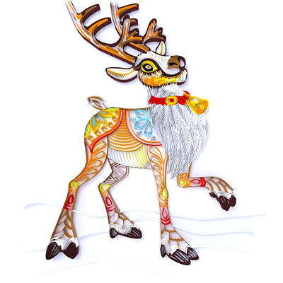 Paper Filigree painting Kit -Christmas Deer