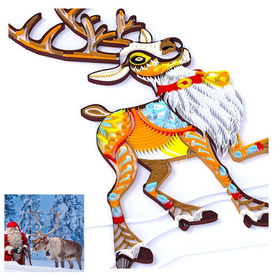 Paper Filigree painting Kit -Christmas Deer