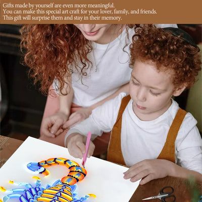 Paper Filigree painting Kit - Scorpion