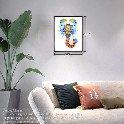 Paper Filigree painting Kit - Scorpion