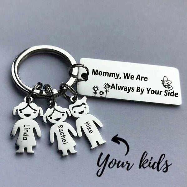 Mother's Day Gift Customized Family Kids Charm Keychain