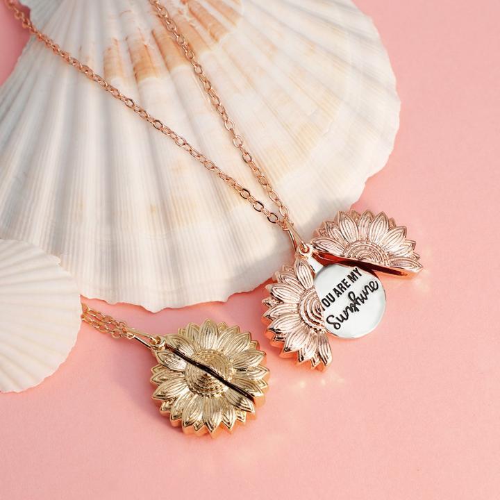 Mother's Day Gift "You Are My Sunshine"🌻 Personalized Sunflower Necklace