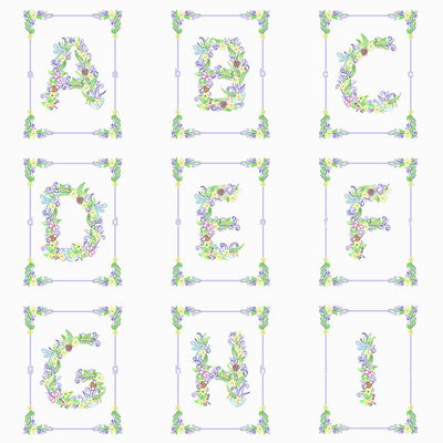 Paper Filigree painting Kit- A-Z letters