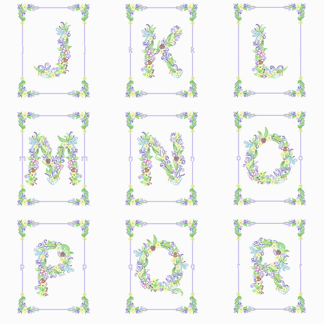 Paper Filigree painting Kit- A-Z letters