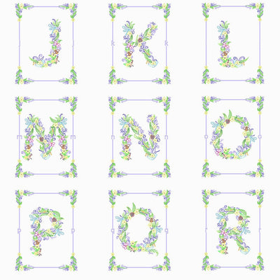 Paper Filigree painting Kit- A-Z letters