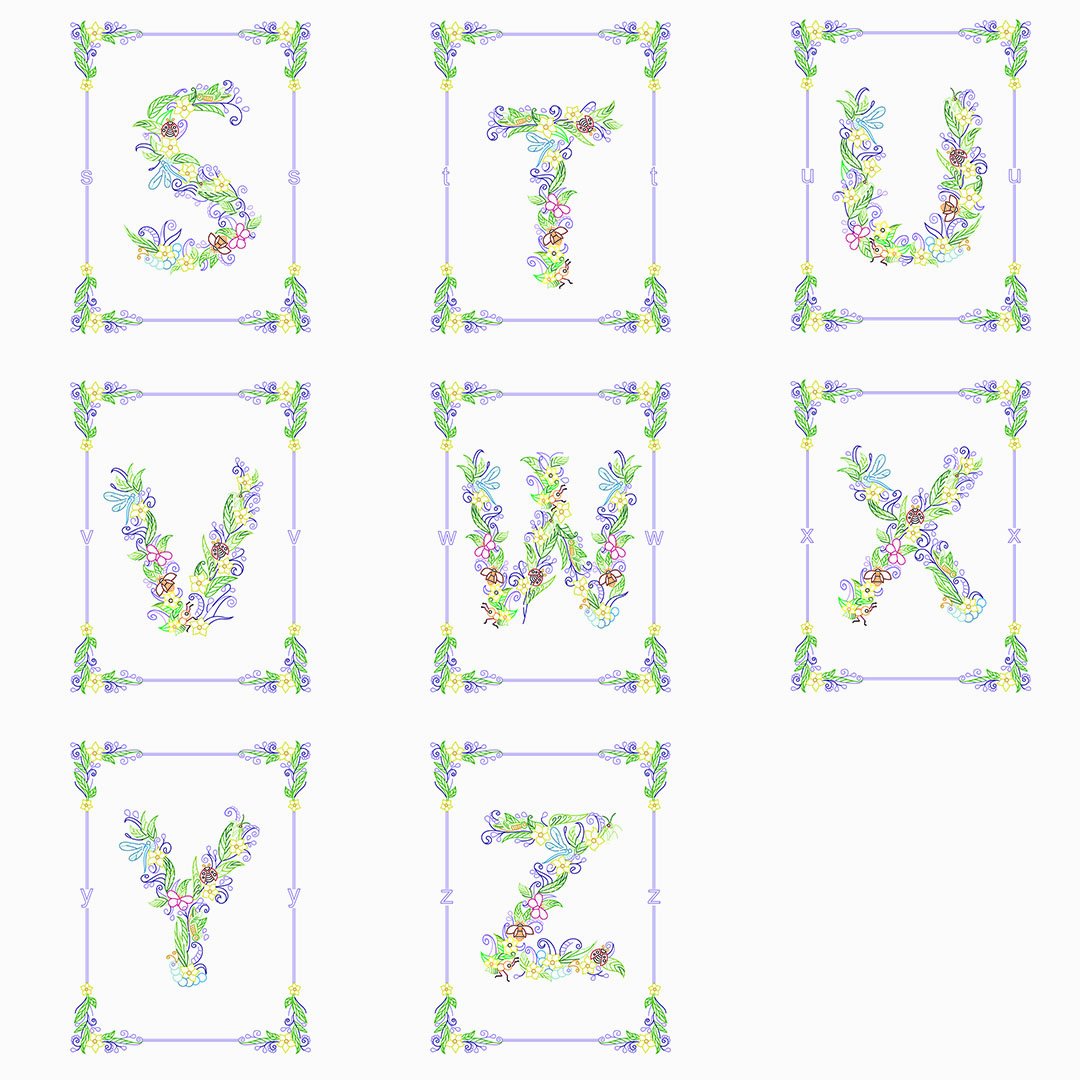 Paper Filigree painting Kit- A-Z letters