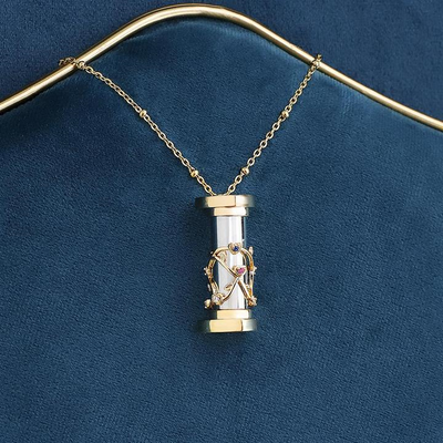 Mother's Day Gift "You Color My World" Granddaughter Kaleidoscope Necklace