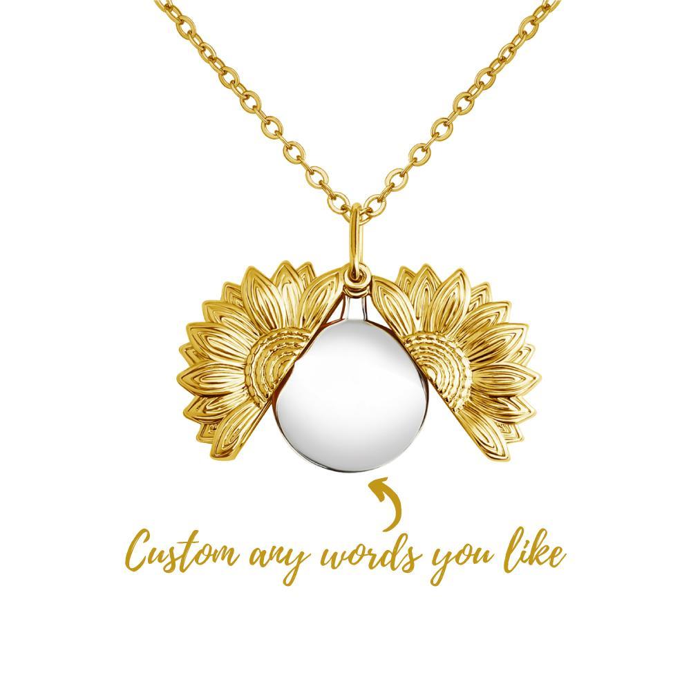 Mother's Day Gift "You Are My Sunshine"🌻 Personalized Sunflower Necklace