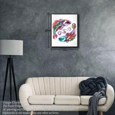 Paper Filigree painting Kit - Fish