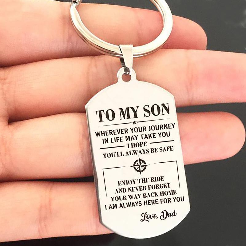 Mother's Day Gift Dad To My Son-Wherever Your Journey In Life May Take You