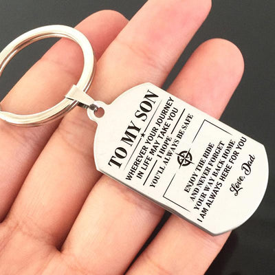 Mother's Day Gift Dad To My Son-Wherever Your Journey In Life May Take You