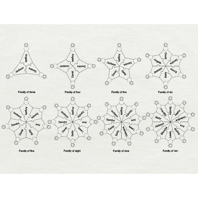 Mother's Day Gift Snowflake puzzle necklace or keychain