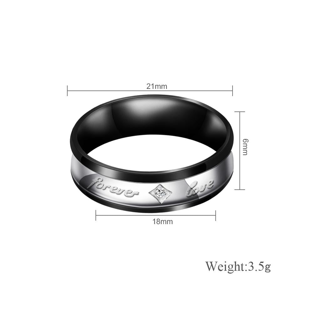 Mother's Day Gift Melody Forever Love Couple Diamond Ring