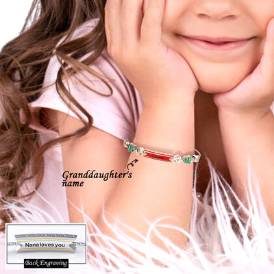 Christmas Gift-Granddaughter Bolo Bracelet With Engravings