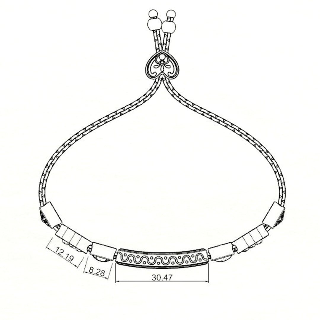 Christmas Gift-Granddaughter Bolo Bracelet With Engravings