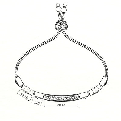 Christmas Gift-Granddaughter Bolo Bracelet With Engravings