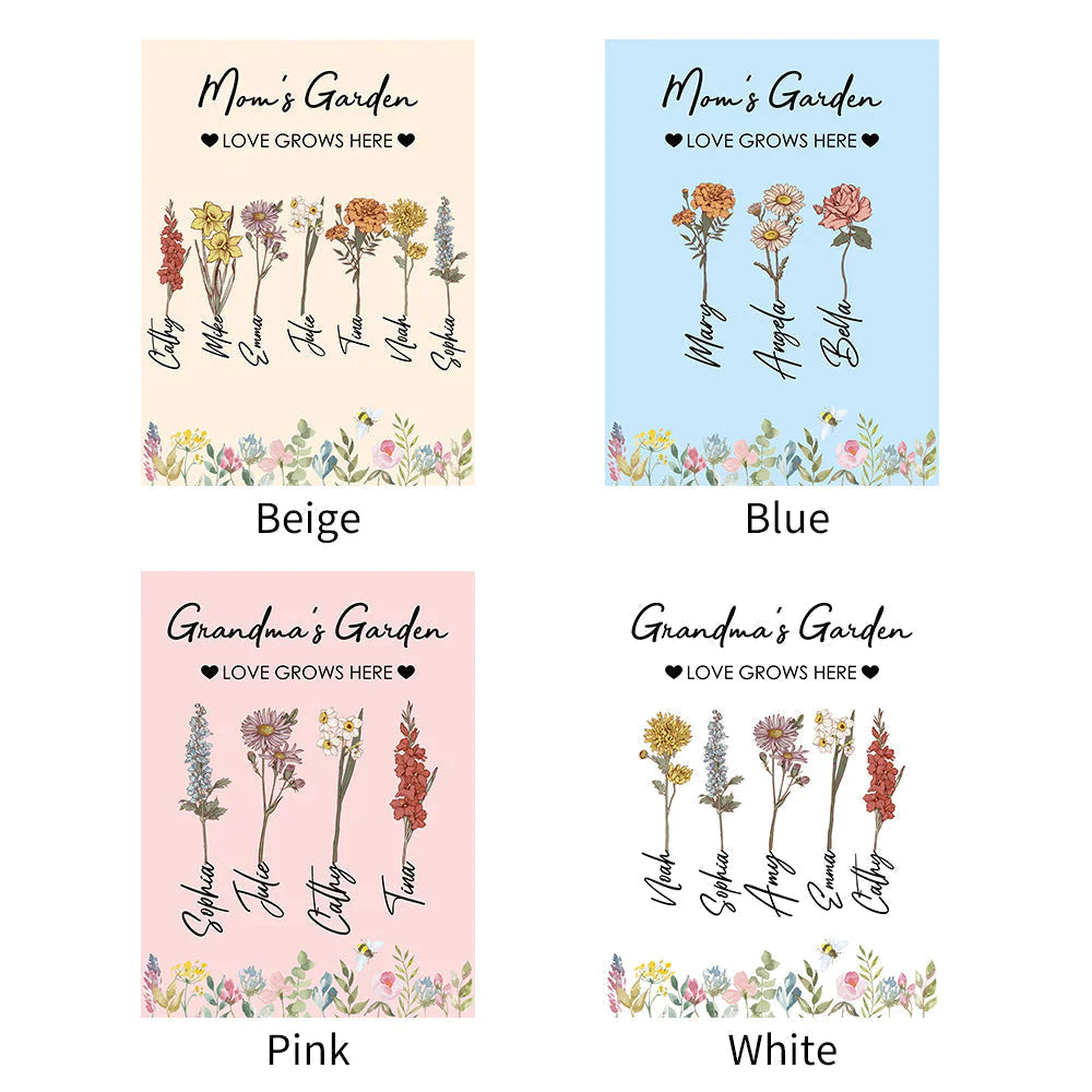 🌹Mama's Garden is Her Children Customized Blanket