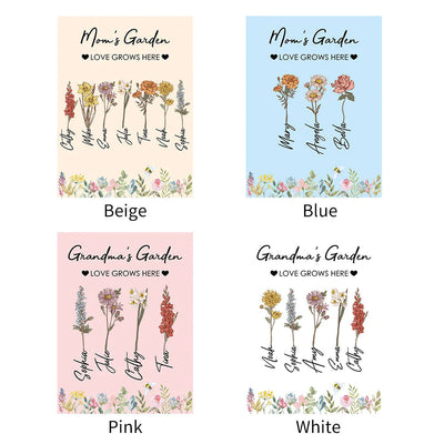 🌹Mama's Garden is Her Children Customized Blanket