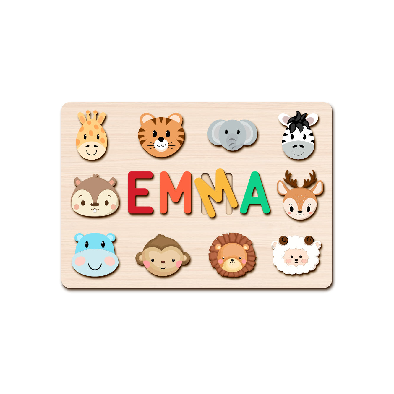 Personalized Wooden Baby Name Puzzle
