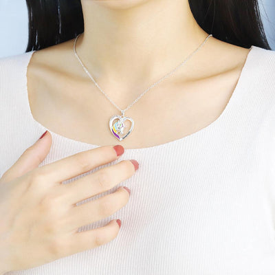 Mother's Day Gift Personalized Rainbow Unicorn Necklace-Fast Shipping guaranteed