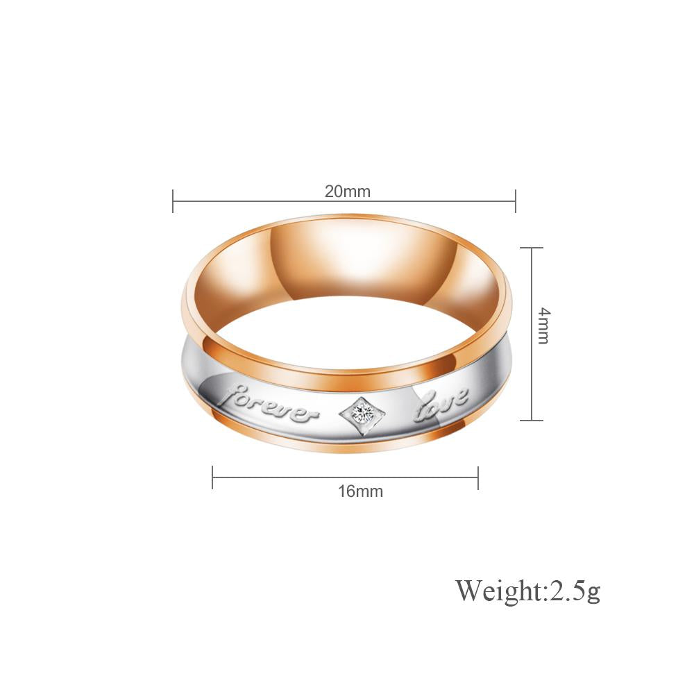 Mother's Day Gift Melody Forever Love Couple Diamond Ring