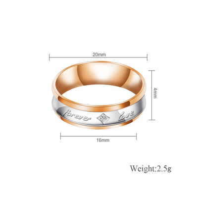 Mother's Day Gift Melody Forever Love Couple Diamond Ring