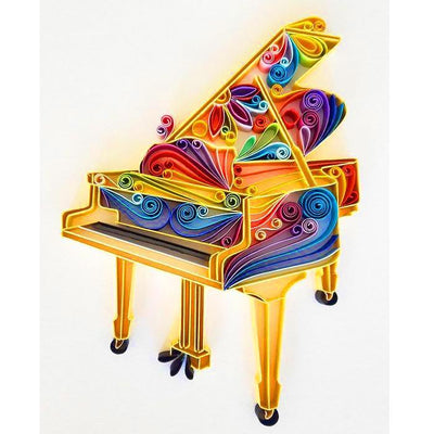 Paper Filigree painting Kit- Piano
